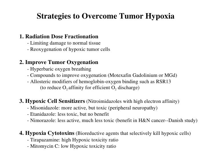 Effects Of Oxygen On Radiation Therapy