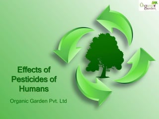 Effects of
Pesticides of
  Humans
Organic Garden Pvt. Ltd
 