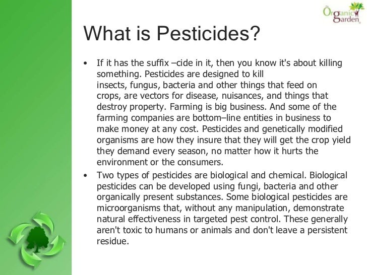 Effects of pesticides of humans