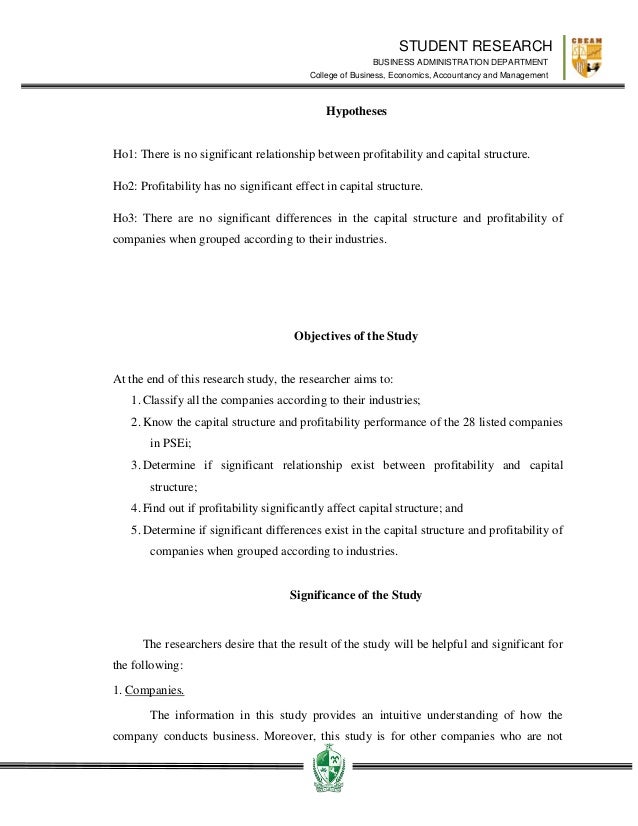 objective of capital structure management 246 the moderating effect of firm management control on capital structure objectives were to test the influence of firm specific factors: firm profitability, firm. objective of capital structure management 246 the moderating effect of firm management control on capital structure objectives were to test the influence of firm specific factors: firm profitability, firm.