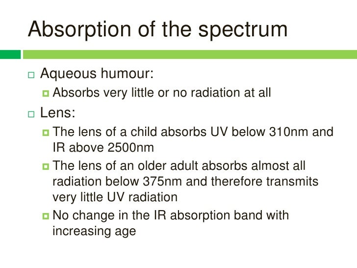 Effects of radiation and glare on human eyes