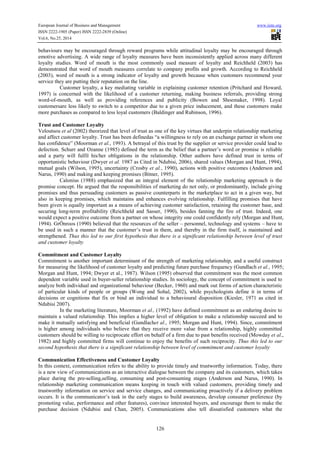 Effects of relationship marketing on customer loyalty | PDF