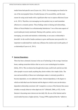 Effects of Social Media on Young Adults | PDF