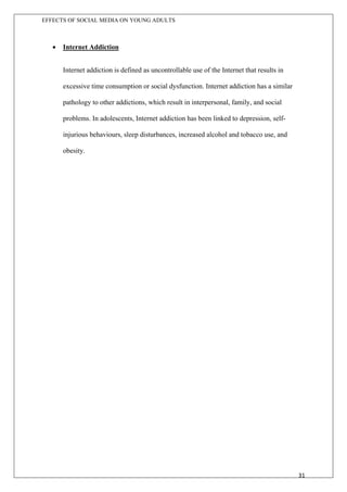 Effects of Social Media on Young Adults | PDF