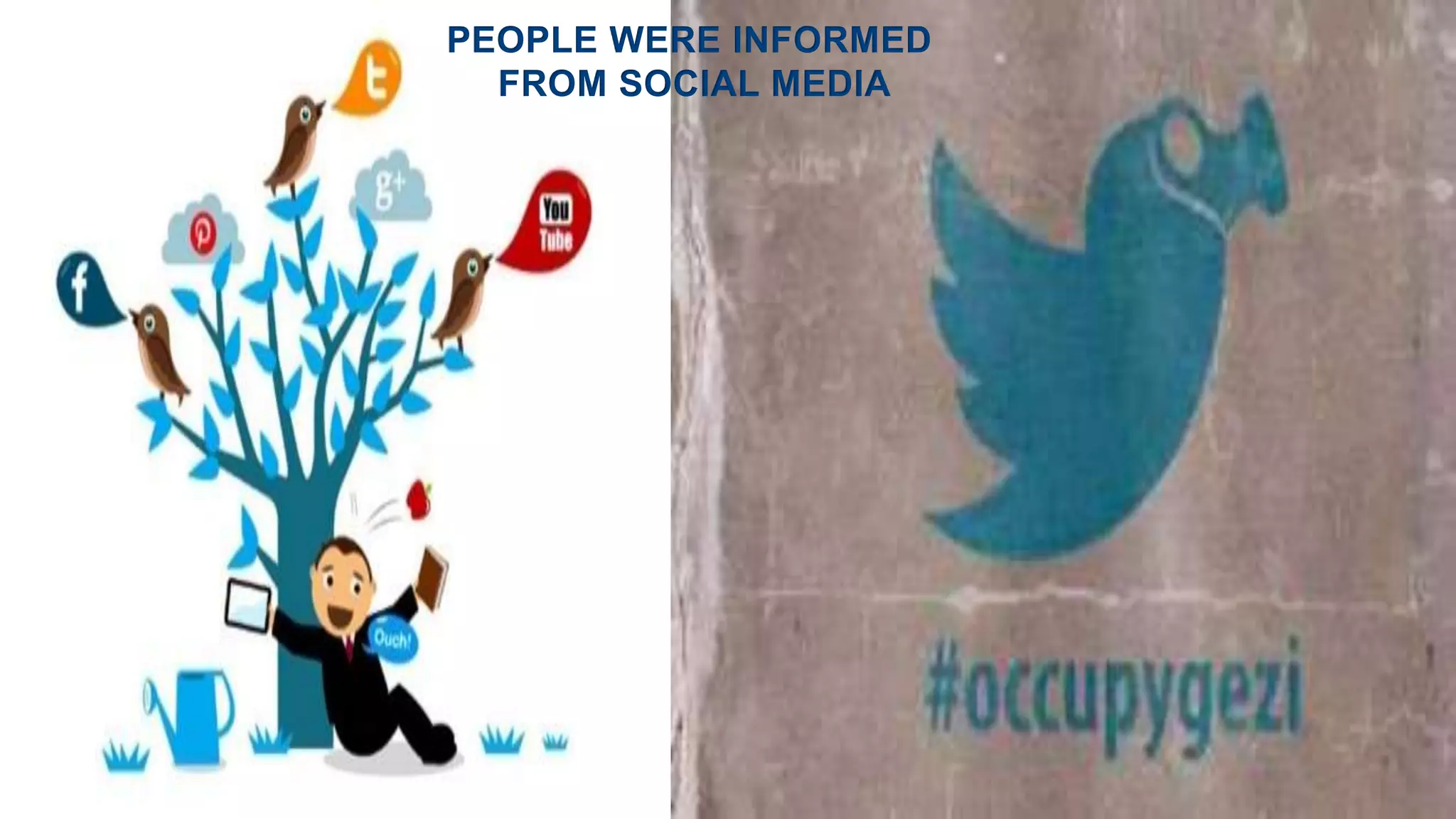 PEOPLE WERE INFORMED
FROM SOCIAL MEDIA