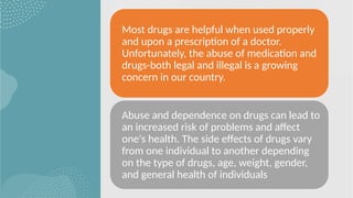 Comprehensive Overview of the Effects of Substance and Drug Abuse on ...