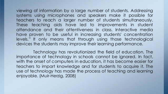 A review of literature on effectiveness of use of information technology in education
