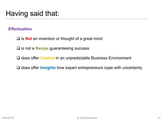 Effectuation -NSRCEL Launchpad participants | PPTX