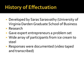 Effectuation entrepreneurship | PPTX