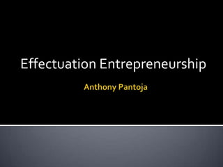 Effectuation Entrepreneurship
 