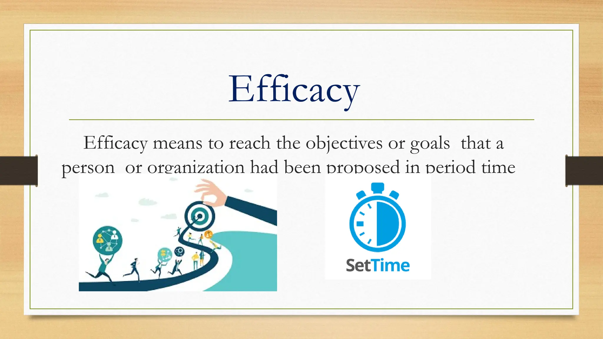 Efficacy And Efficiency with examples and activities for students to ...