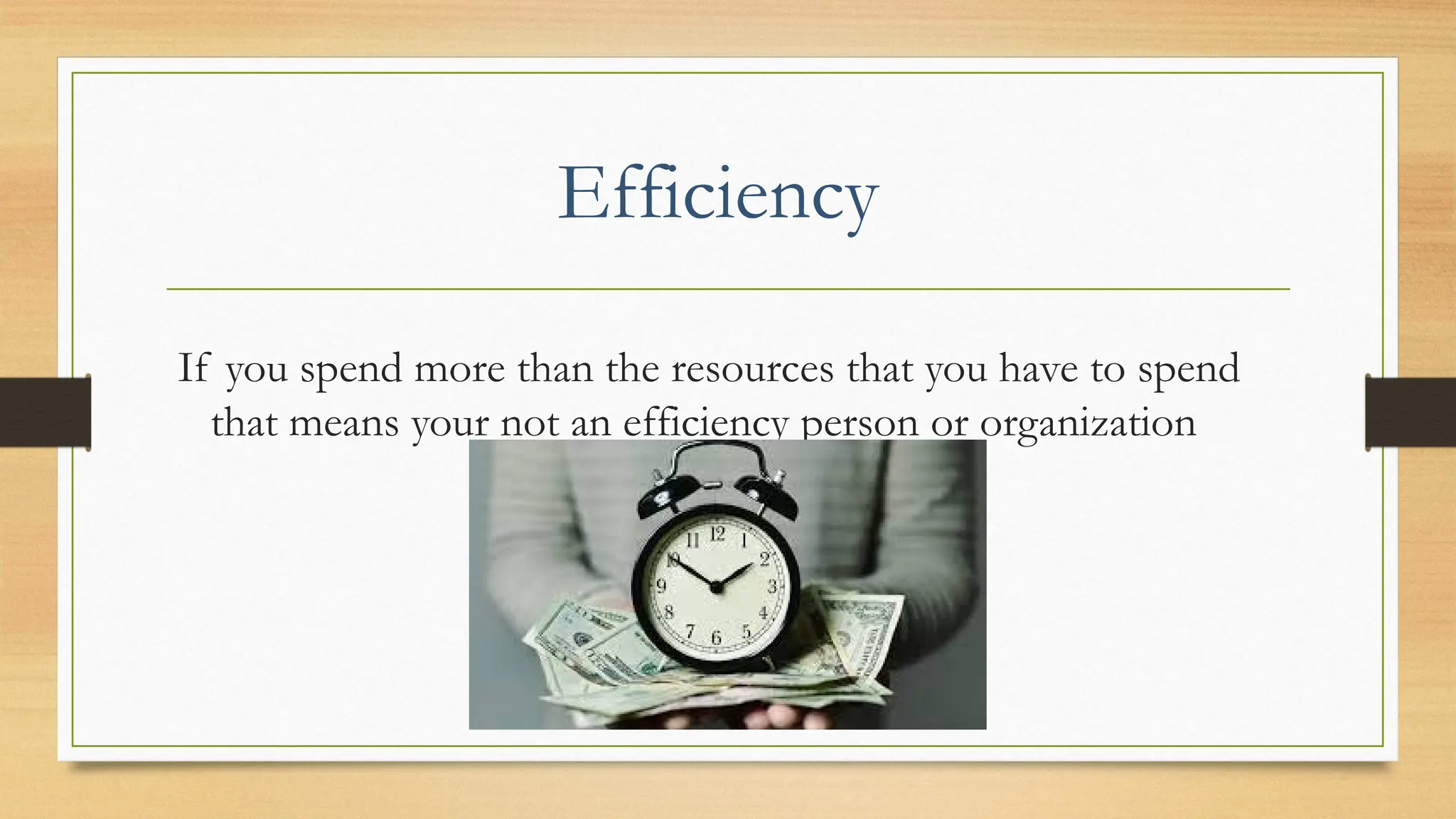 Efficacy And Efficiency with examples and activities for students to ...