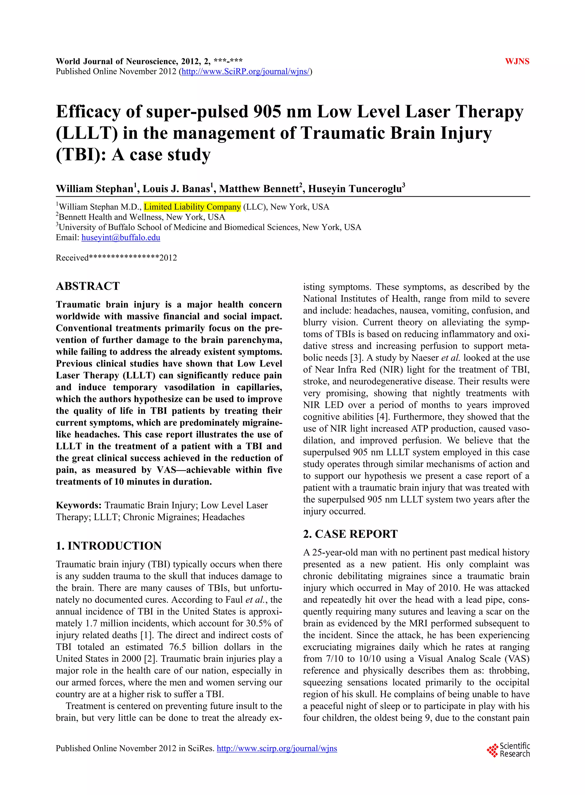 Efficacy of super pulsed 905 nm low level laser therapy (lllt) in the ...
