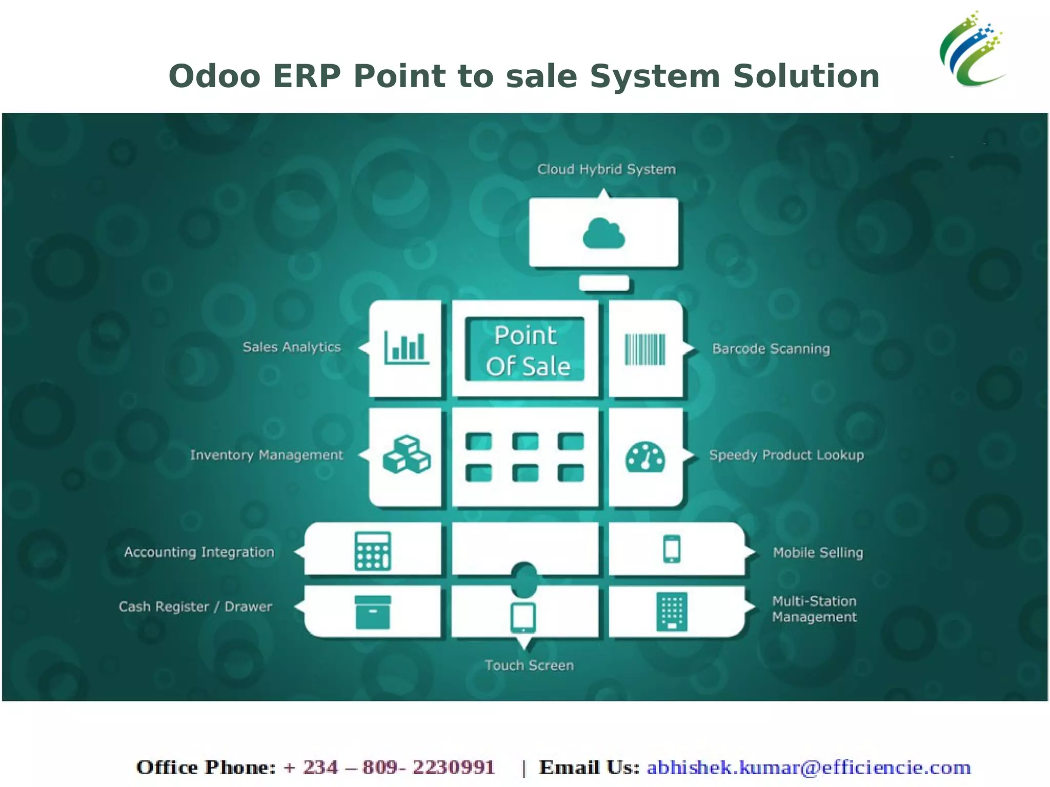 Odoo ERP Point to sale System Solution
 