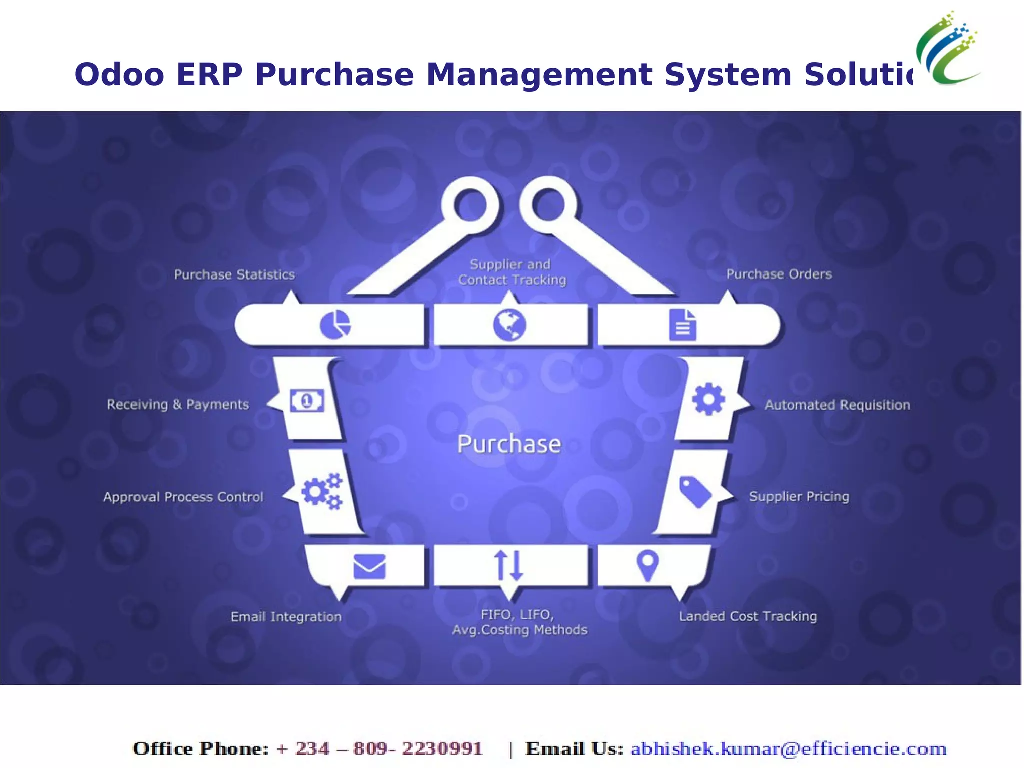 Odoo ERP Purchase Management System Solution
 
