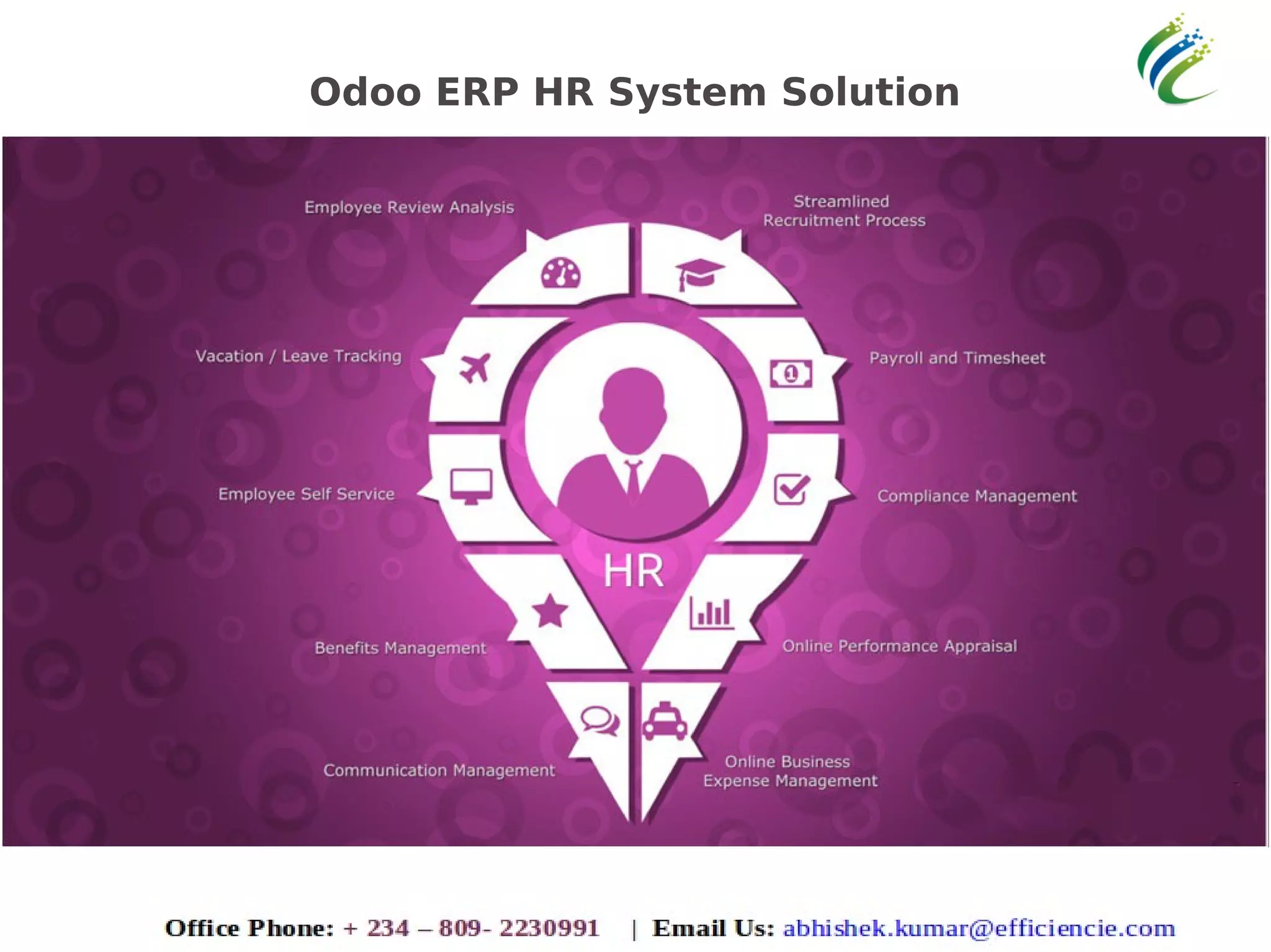 Odoo ERP HR System Solution
 