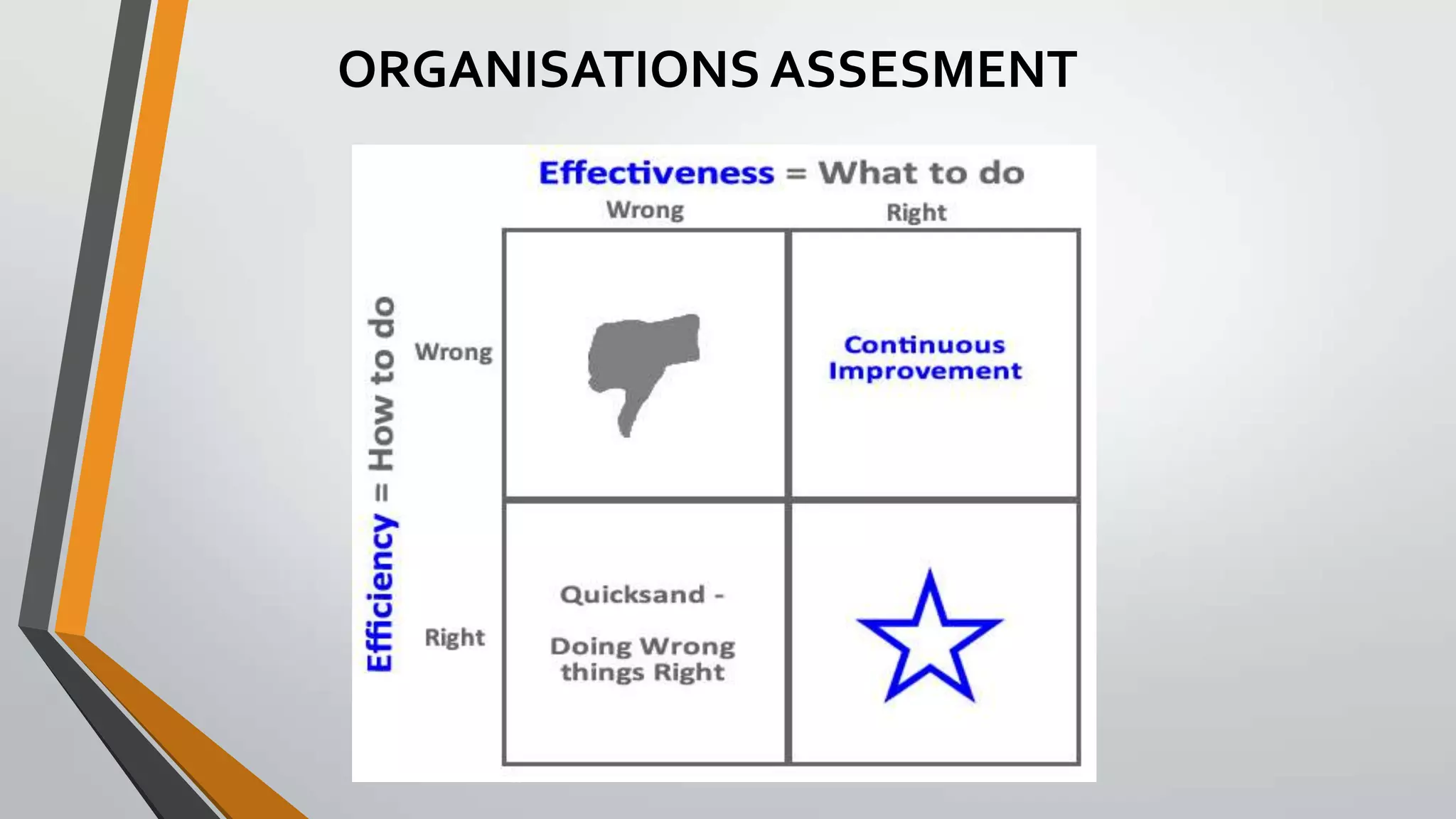ORGANISATIONS ASSESMENT

 