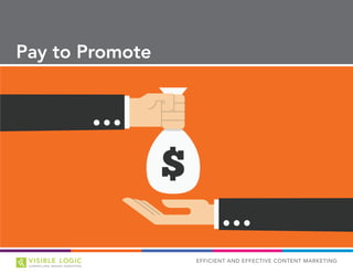 EFFICIENT AND EFFECTIVE CONTENT MARKETING
Pay to Promote
 