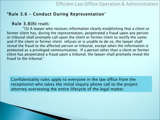 Law Office Administration & Organization | PPT