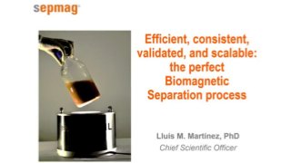Efficient, consistent, validated and scalable. the perfect biomagnetic separation process 