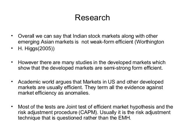 the efficient market hypothesis argues that