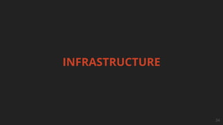 INFRASTRUCTURE
34
 