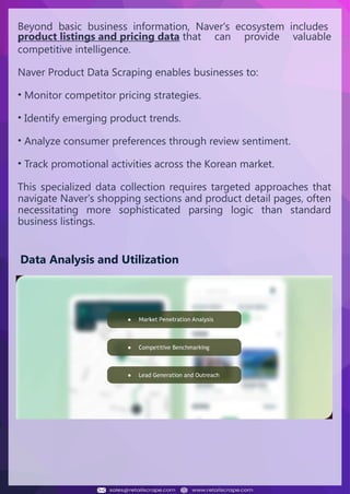 Understanding Web Scraping Foodhub Reviews
Web scraping involves extracting large amounts of data from websites in an
automated manner. Foodhub Reviews Scraper is designed to help businesses collect
customer reviews from Foodhub, a popular food delivery platform.
By scraping reviews, ratings, and feedback from customers, businesses can gain
insights into various aspects of their service, including food quality, delivery times,
and customer satisfaction.
Instead of relying on manual data collection, Foodhub Reviews Data Collection
through scraping allows for real-time access to a large volume of structured data,
which is essential for making informed decisions.
Introduction
In today's dynamic quick-commerce landscape, staying competitive requires
instant visibility into market pricing trends and consumer preferences. This case
study examines how a leading grocery delivery chain with 30+ online stores
across major Indian metropolitan areas leveraged Real-Time Grocery Price
Monitoring solutions from us to transform their business intelligence capabilities
and market positioning strategies.
The client struggled with maintaining competitive pricing across thousands of
SKUs and identifying regional pricing patterns. They also suffered revenue
leakage due to suboptimal pricing strategies. They needed a comprehensive
solution to provide detailed insights into quick-commerce market dynamics and
enable precise price optimization across their diverse grocery catalog.
The client revolutionized their approach to pricing strategy and inventory
management by implementing advanced Grocery Price Data Scraping
technologies. This resulted in remarkable improvements in market
responsiveness, profit margins, and substantial revenue growth.
Client Success Story
Introduction
This case study highlights how our Coupang Product Price Scraping Service
revolutionized a client's market analysis and pricing optimization strategy. By
deploying advanced techniques, we empowered the client with unmatched insights
into the competitive dynamics of South Korea's leading e-commerce platform.
Our customized solution delivered robust market intelligence, enabling clients to
drive data-backed pricing decisions, swiftly adapt to market changes, and
significantly enhance their profit margins. Leveraging our specialized Coupang
Product Data Scraping Solutions scraping tools, the client gained the strategic edge
necessary to excel within Coupang's fast-evolving marketplace.
The Client
Introduction
In the competitive fantasy cricket market, gaining insights into player
performance and match dynamics is crucial for informed decision-making and
sustained growth. This case study explores how a leading fantasy cricket
platform, with over 2 million active users, utilized our ESPNcricinfo Data Scraping
solutions to enhance business intelligence and market position.
The client faced delayed stats, inaccurate player predictions, and revenue losses
from poor user engagement. They needed a solution that offered real-time
insights into cricket matches and allowed for accurate player valuation across
various tournament formats.
By adopting our advanced ESPNcricinfo API Scraping technology, the client
transformed their fantasy cricket scoring and user engagement strategies. This
led to significant improvements in user retention and platform profitability and,
ultimately, a substantial boost in revenue growth.
Client Success Story
Beyond basic business information, Naver's ecosystem includes
product listings and pricing data that can provide valuable
competitive intelligence.
Naver Product Data Scraping enables businesses to:
• Monitor competitor pricing strategies.
• Identify emerging product trends.
• Analyze consumer preferences through review sentiment.
• Track promotional activities across the Korean market.
This specialized data collection requires targeted approaches that
navigate Naver's shopping sections and product detail pages, often
necessitating more sophisticated parsing logic than standard
business listings.
Data Analysis and Utilization
 