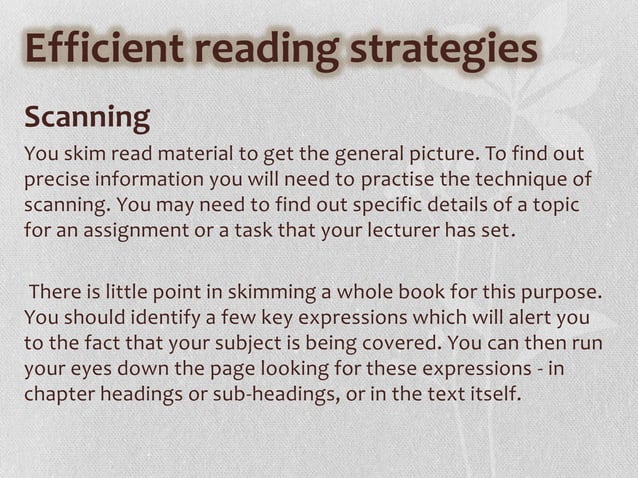 Efficient Reading | PPT