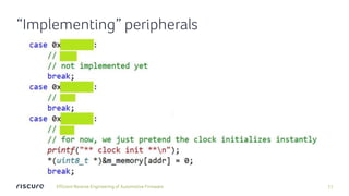 Efficient Reverse Engineering of Automotive Firmware | PDF