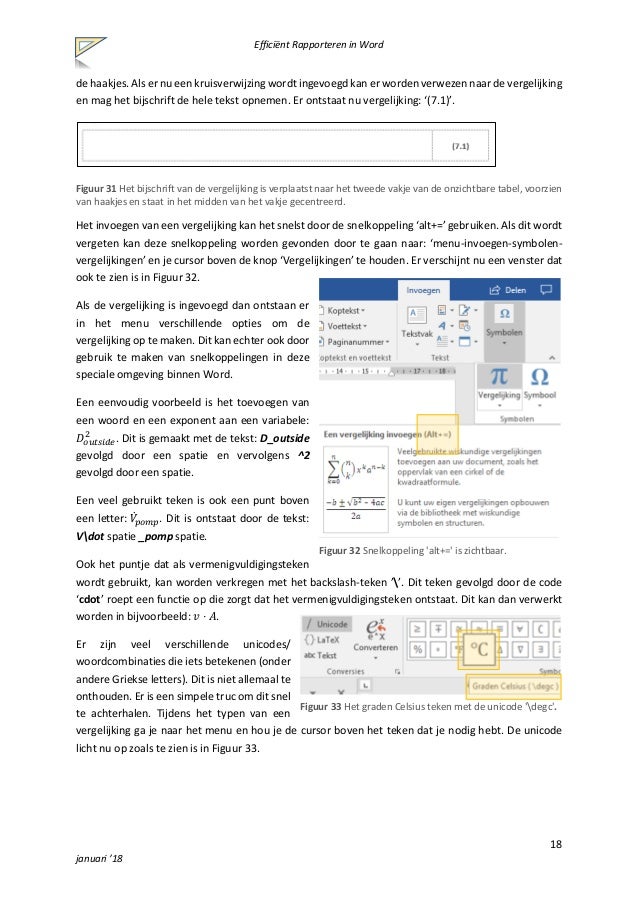 Efficiënt rapporteren in Word