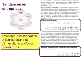 Améliorer la collaboration et l’agilité pour plus  d’innovations et d’ open   innovations Tendances en entreprises 