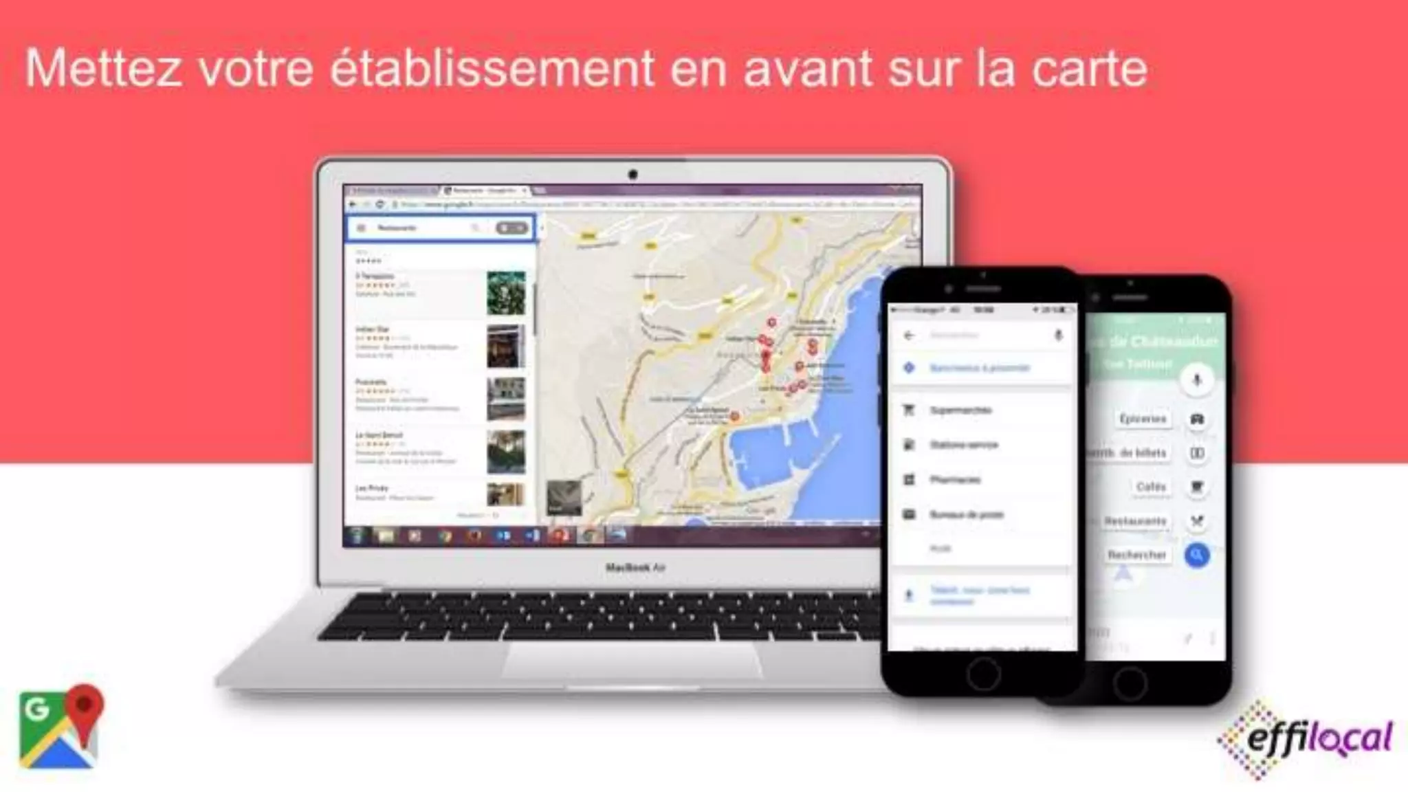 Mettez votre établissement en avant sur la carte
 