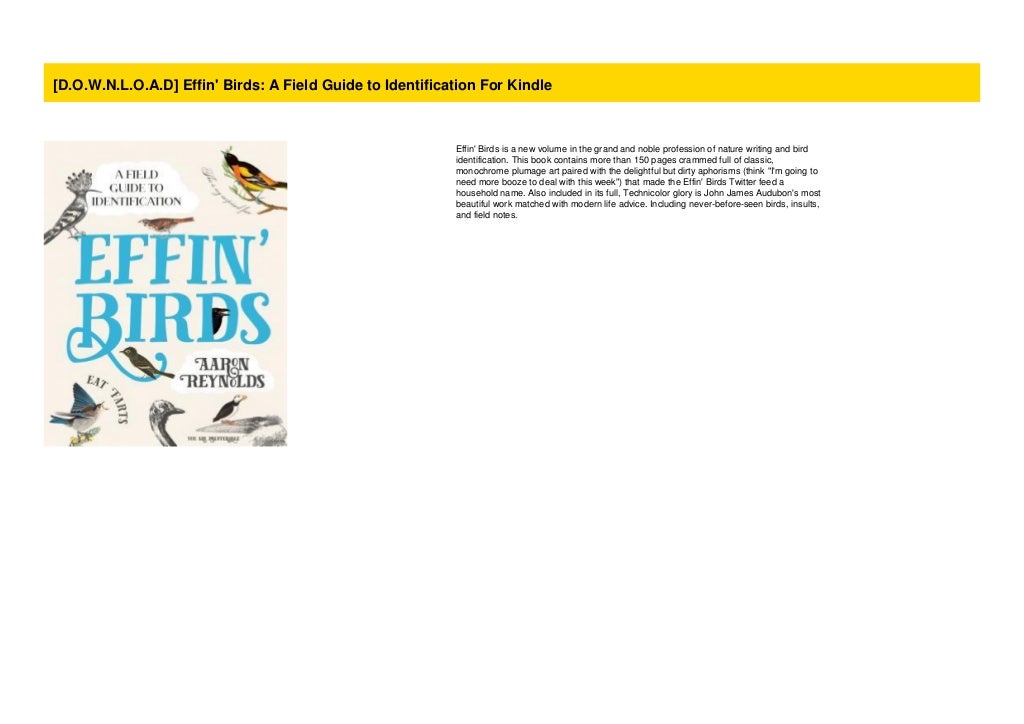 D O W N L O A D Effin Birds A Field Guide To Identification For Kindle d-o-w-n-l-o-a-d-effin-birds-a-field-guide-to-identification-for-kindle