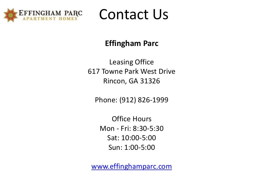 Effingham Parc Apartment Homes, Rincon, GA
