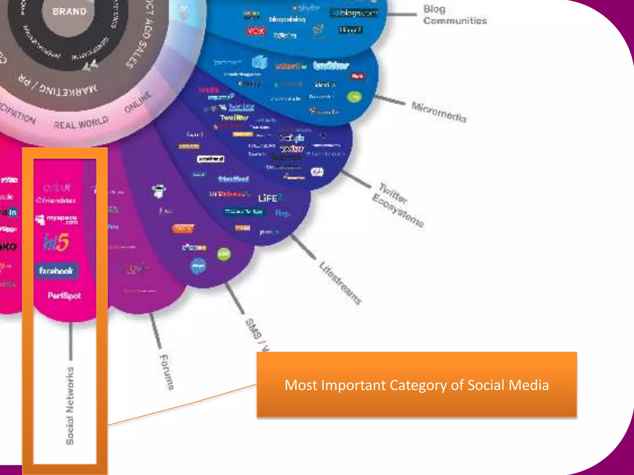 Most Important Category of Social Media
 