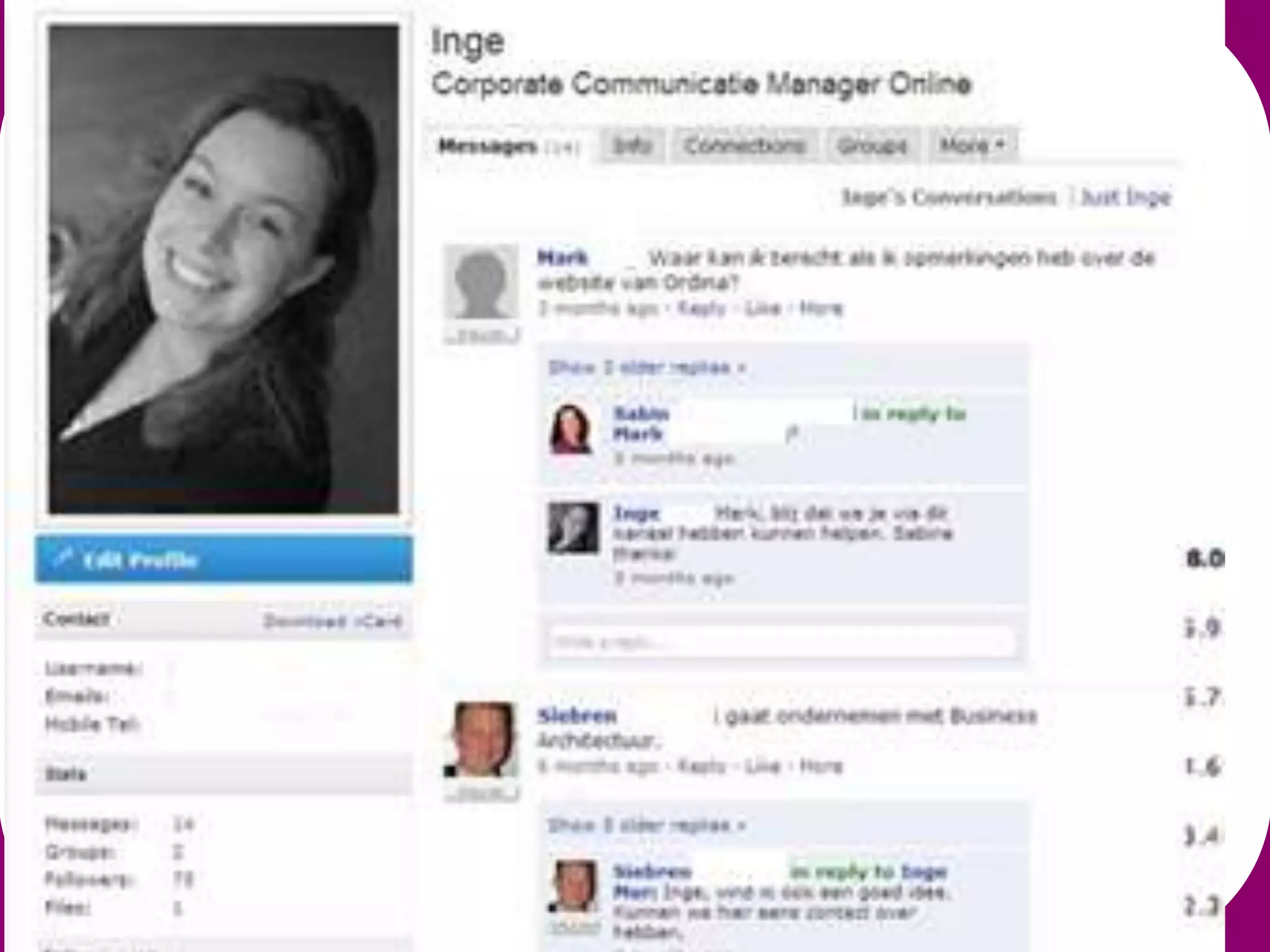 Eenwording
Ambitieniveaus:


c: Collaboratie, projecten en initiatieven
uitvoeren via Social Media (bv.
facebook/ google docs / yammer)
 