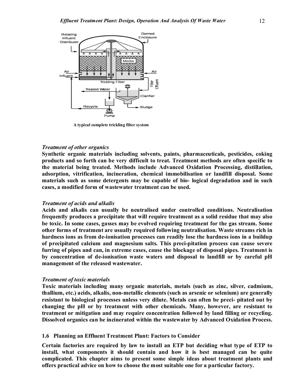 Effluent Treatment Plant Design, Operation And Analysis Of Waste Wate…