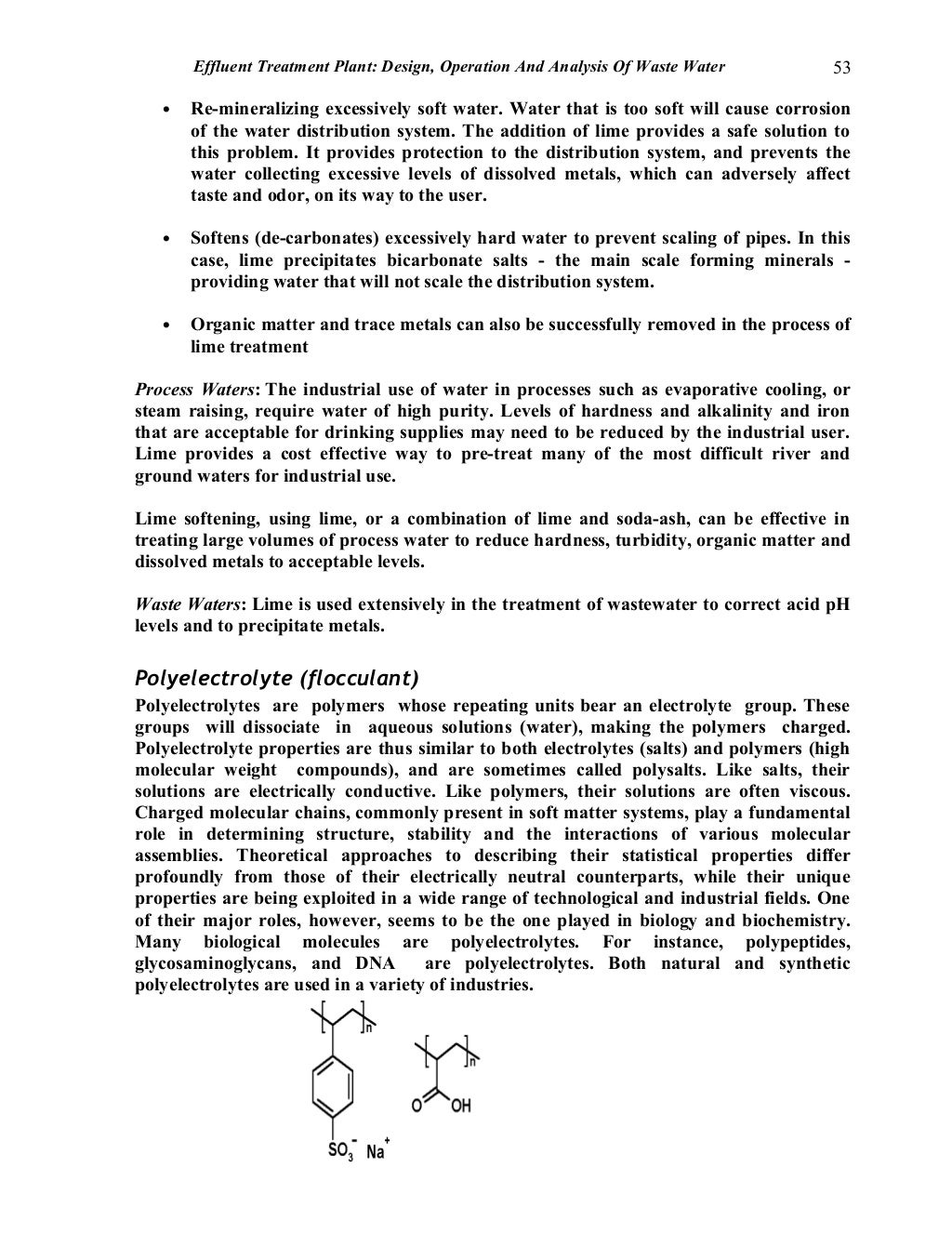Effluent treatment plant design operation and analysis of waste wate 