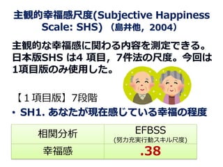 努力充実行動スキル尺度の開発 Effort_Fulfillment_Behavioral_Skills_Scale | PDF