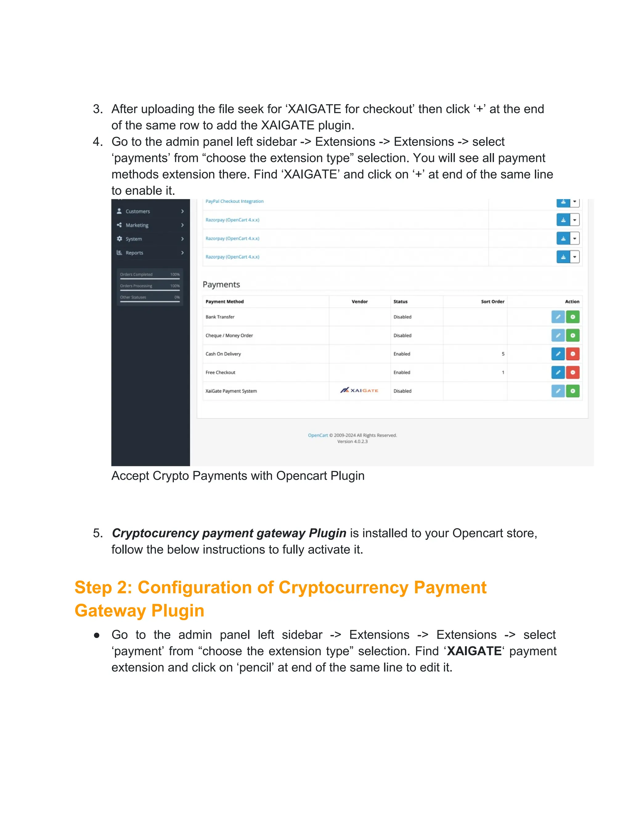Effortless Crypto Integration for OpenCart Stores | DOCX