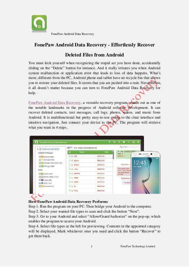 fonepaw android data recovery 4shared.com