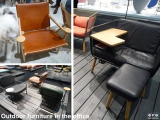 Outdoor furniture in the office
 