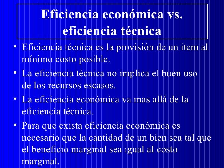 Eficiencia Económica