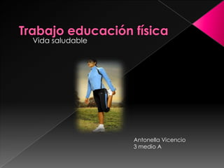 Trabajo educación física  Vida saludable AntonellaVicencio 3 medio A  