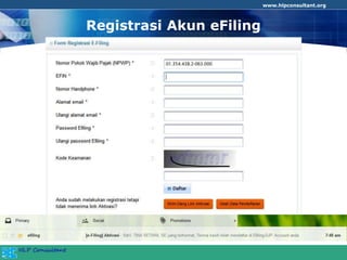www.hlpconsultant.org
Registrasi Akun eFiling
 