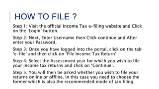 Tax E File Guide E filinig presentation | PPTX