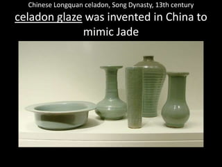 GlassCan be formed in many waysBlown glassFused glass, fired in a kilnVarious types of moldsCuttingsandblasting