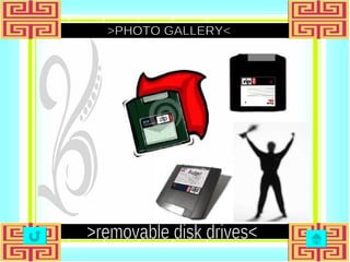 >PHOTO GALLERY< >removable disk drives< 