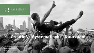 Strategisch
2-5 jaar vooruit
Tactisch
1-2 jaar vooruit
Operationeel
0-1 jaar vooruit
UX
BX
CX visie & strategie CX fundament Excellente CX
Visieverbeelding
Service design
Customer journeys
Merkidentiteit
Merkarchitectuur
Detailontwerp
Realisatie
Mock ups/teasers
Campagnes
Communicatie
Referentieontwerp
Richtlijnen/componenten
Digitale identiteit
Merkidentiteit
Marketingplan
Producten & diensten
Merk & marketing
RoadmapPrincipes
 