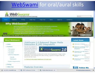 WebSwami for oral/aural skills
 